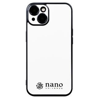 iPhone 14 (6.1インチ) ケース nano universe 背面ケース ブラックメタル ホワイト iPhone 14