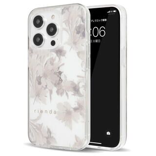 iPhone 14 Pro (6.1インチ) ケース rienda TPUクリアケース Dress Flower くすみホワイト iPhone 14 Pro