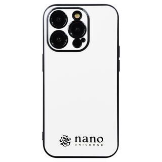 iPhone 14 Pro (6.1インチ) ケース nano universe 背面ケース ブラックメタル ホワイト iPhone 14 Pro