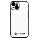 nano universe 背面ケース ブラックメタル ホワイト iPhone 14