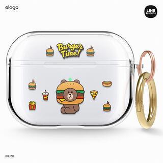 elago LINE FRIENDS BURGER TIME AirPods Pro Brown