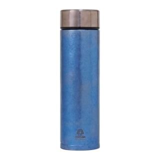 TIRTAN タータン 純チタン製真空ボトル 450ml ブルー