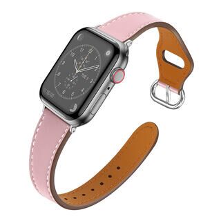 本革 スリムウェーブ Apple Watch 42/44/45mm ピンク