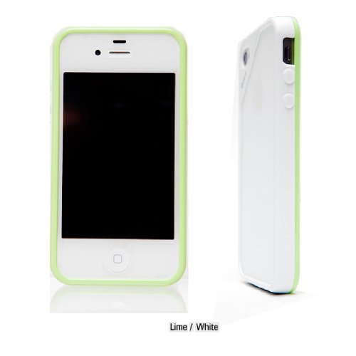 iPhone 4/4s Air Bumper Mask  LIME-WHITE_0