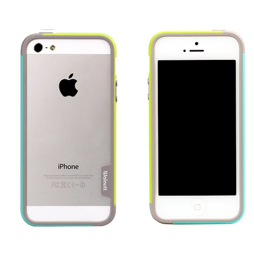 iPhone SE/5s/5 ケース iPhone SE/5s/5 Bumper Trio case グリーン+ミント_0