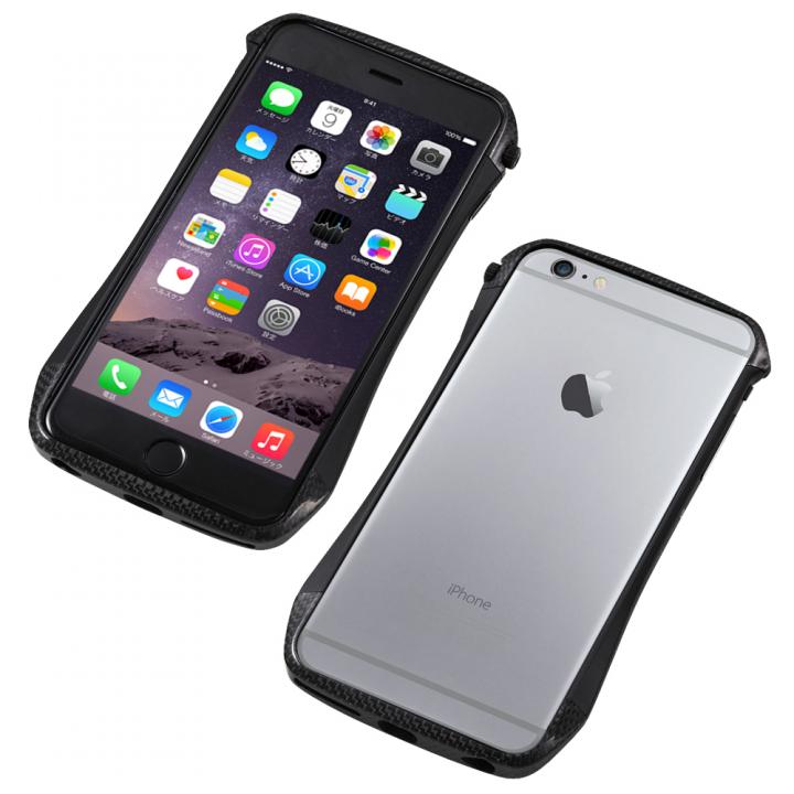 iPhone6 Plus ケース CLEAVE アルミニウム&カーボンファイバー ハイブリッドバンパー ブラック iPhone 6 Plus_0