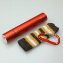 [2200mAh]e-kairoStick 充電式カイロ+予備バッテリー+LEDライト オレンジ