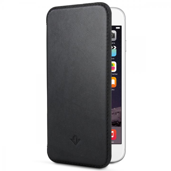 iPhone6 Plus ケース 極薄レザー手帳型ケース SurfacePad ジェットブラック iPhone 6 Plus_0