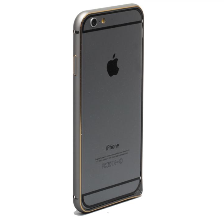 iPhone6 ケース 強化ガラスつき アルミバンパー truffol Rim Air スペースグレイ iPhone 6_0