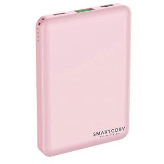 名刺サイズ8000mAhモバイルバッテリー「SMARTCOBY」 ピンク