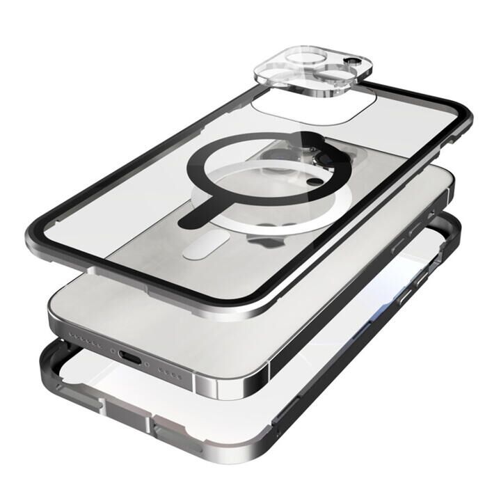 Monolith Magnetica Pro Magsafe対応両面ゴリラガラス+アルミバンパー シルバー iPhone 14 Pro Max_0