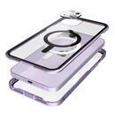 Monolith Magnetica Magsafe対応前面ゴリラガラス+アルミバンパー パープル iPhone 14 Plus