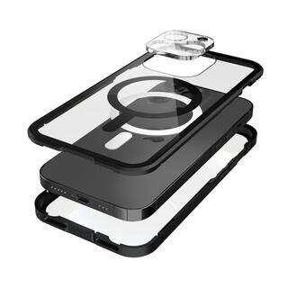 iPhone 14 Pro (6.1インチ) ケース Monolith Magnetica Pro Magsafe対応両面ゴリラガラス+アルミバンパー ブラック iPhone 14 Pro