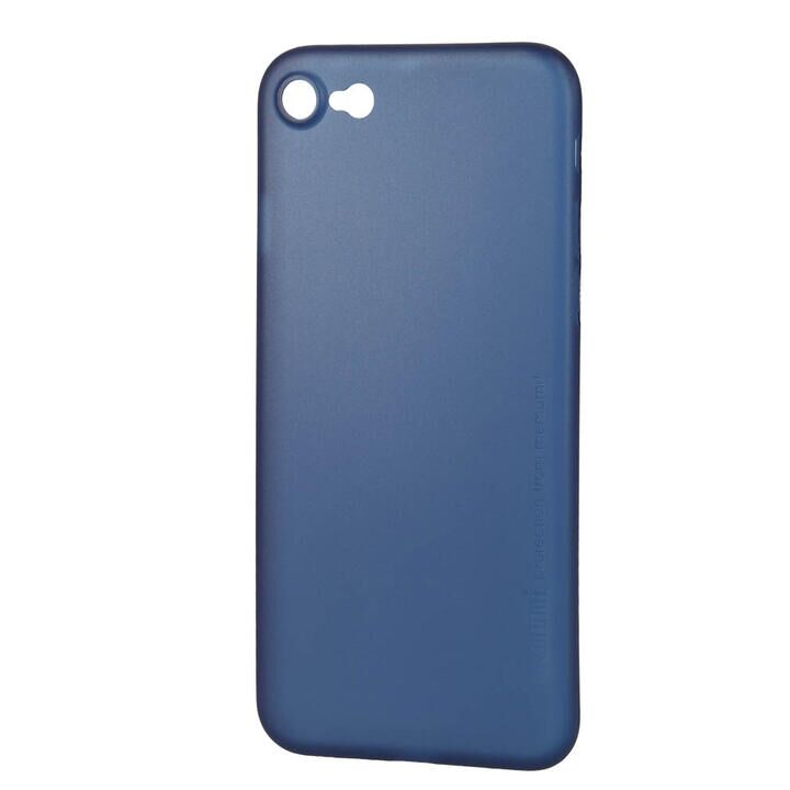 iPhone8/7 ケース memumi Slim Case 極薄0.3ミリ 超軽量 Solid Trans Navy iPhone SE_0