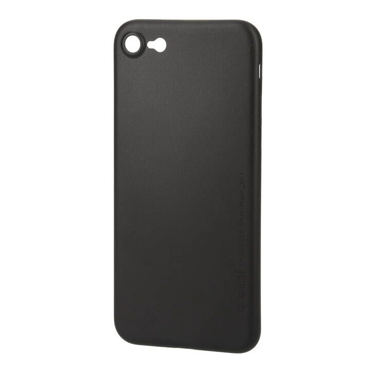 iPhone8/7 ケース memumi Slim Case 極薄0.3ミリ 超軽量 Solid Black iPhone SE_0
