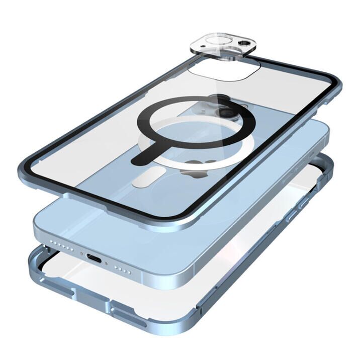 Monolith Magnetica Magsafe対応前面ゴリラガラス+アルミバンパー ブルー iPhone 14 Plus_0