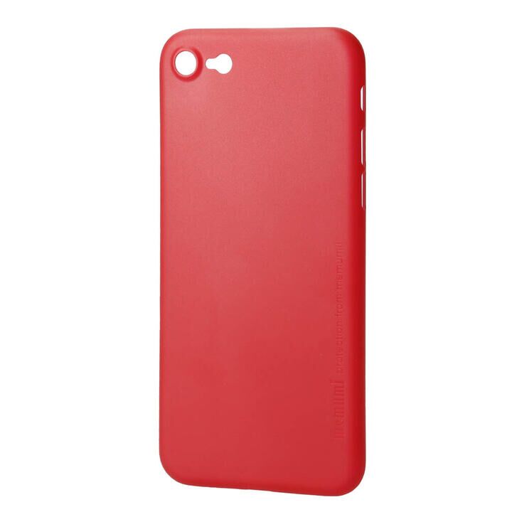 iPhone8/7 ケース memumi Slim Case 極薄0.3ミリ 超軽量 Solid Red iPhone SE_0