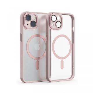 iPhone 14 (6.1インチ) ケース miak レンズガード一体型MagSafe対応クリアケース ピンク iPhone 14