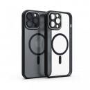 miak レンズガード一体型MagSafe対応クリアケース ブラック iPhone 14 Pro