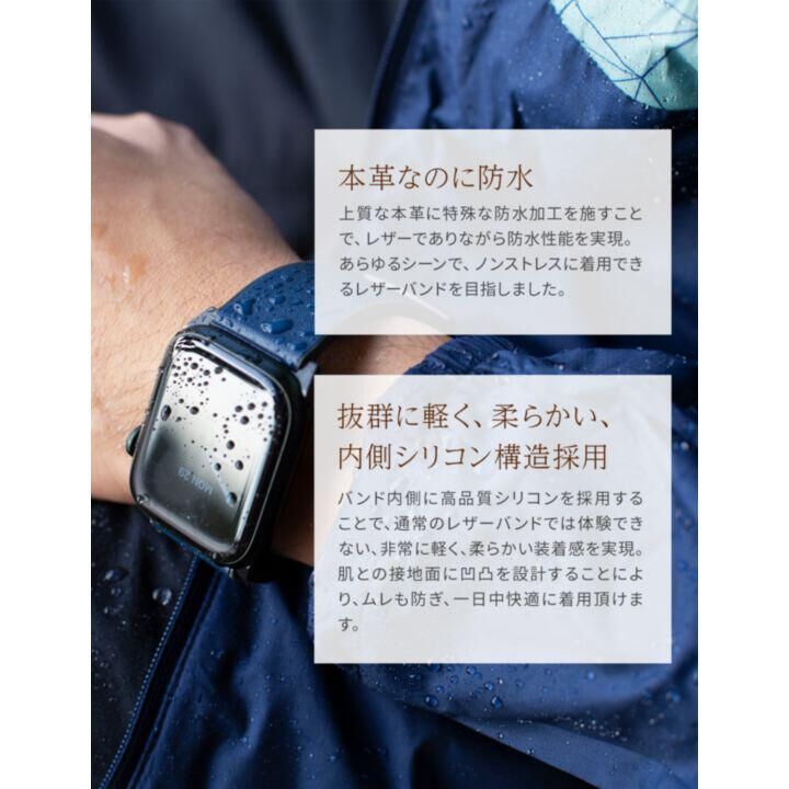 UNIQ STRADEN waterproof leather hybrid Apple Watch original leather band 49/45/44/42mm black _1