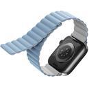 UNIQ REVIX リバーシブル マグネット Apple Watch バンド 41/40/38mm ホワイト／ブルー【6月中旬】