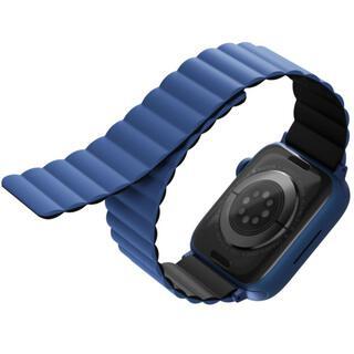 UNIQ REVIX リバーシブル マグネット Apple Watch バンド 49/45/44/42mm ブルー/ブラック【5月下旬】