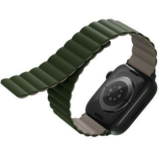 UNIQ REVIX リバーシブル マグネット Apple Watch バンド 49/45/44/42mm グリーン/タープ