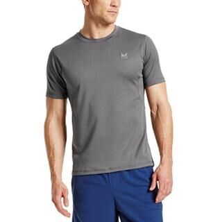 MISSION Men's VaporActive Alpha Short Sleeve Athletic Shirt、 Iron Gate、 Large