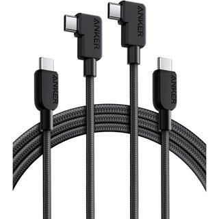 Anker USB-C ＆ USB-C ケーブル (L字、 240W、 高耐久ナイロン) 1.8m