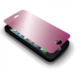 iPhone SE/その他の/iPod フィルム GRAMAS保護ミラーガラス ピンク iPhone SE/5s/5c/5