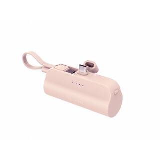 CellCube ケーブルレスモバイルバッテリー 5000ｍAh 薄桜/ピンク