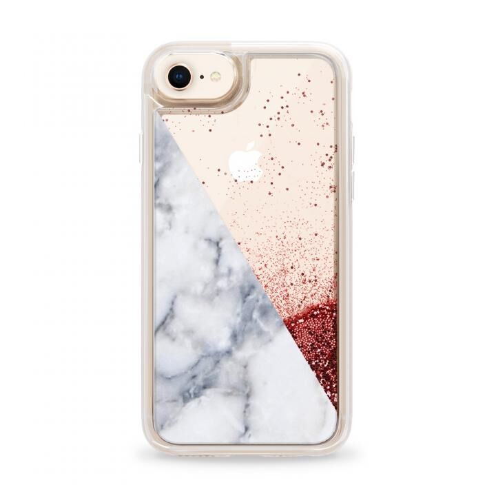 iPhone8 ケース Casetify MARBLE SIDE Pink Glitter case iPhone SE 第2世代/8_0