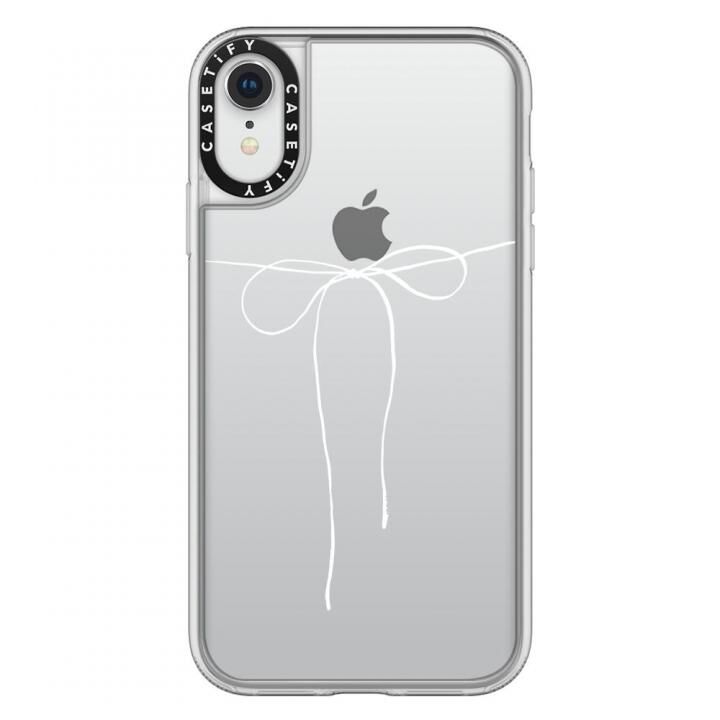 iPhone XR ケース Casetify TAKE A BOW II - BLANC grip clear iPhone XR_0