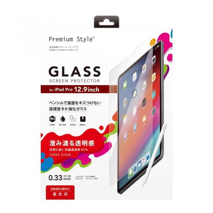 Premium Style 液晶保護ガラス スーパークリア 12.9インチ iPad Pro 2020/2018_0