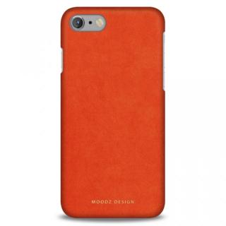 iPhone7 Plus ケース スエード調人造皮革アルカンターラケース Moodz Design オレンジ iPhone 7 Plus