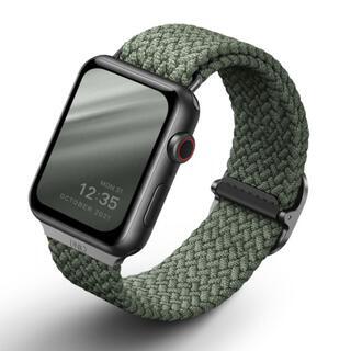 UNIQ ASPEN Apple Watch 編組 ストラップ 45/44/42mm GREEN【10月中旬】